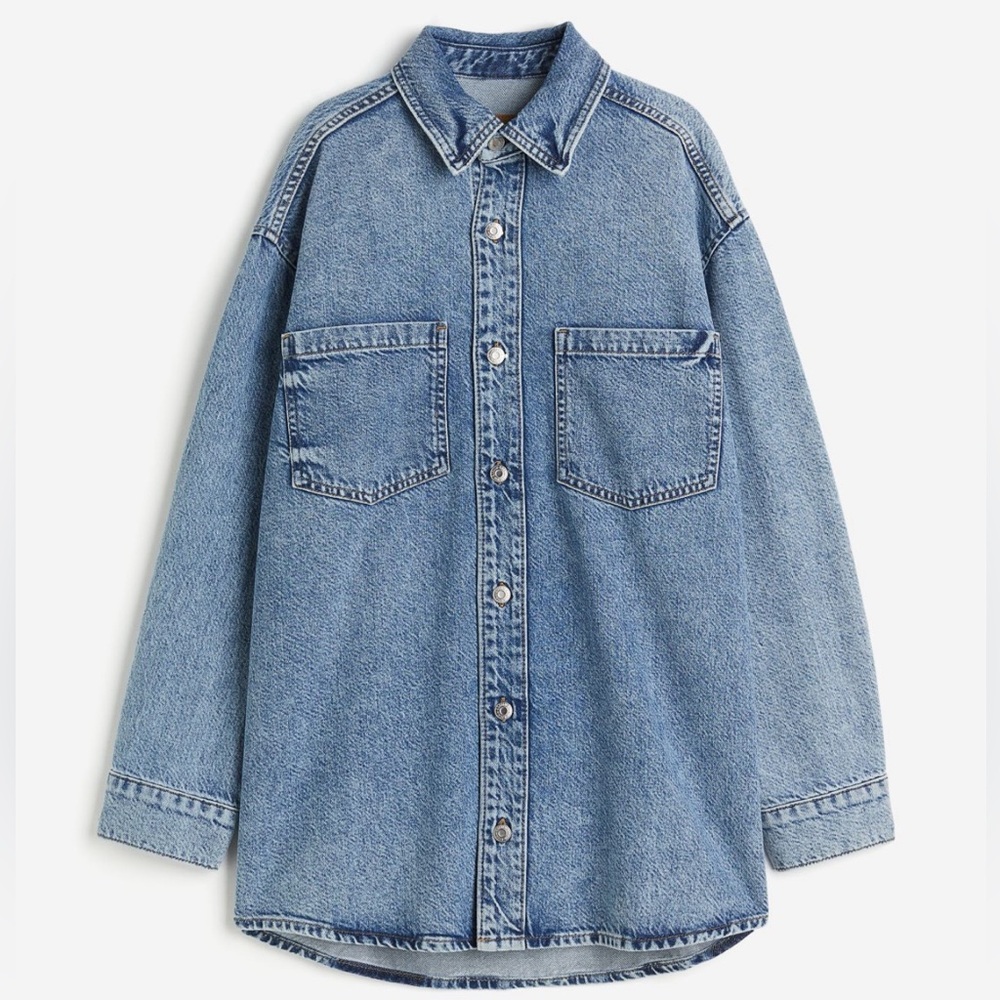 H&M Feather Soft Denim Shirt NWT